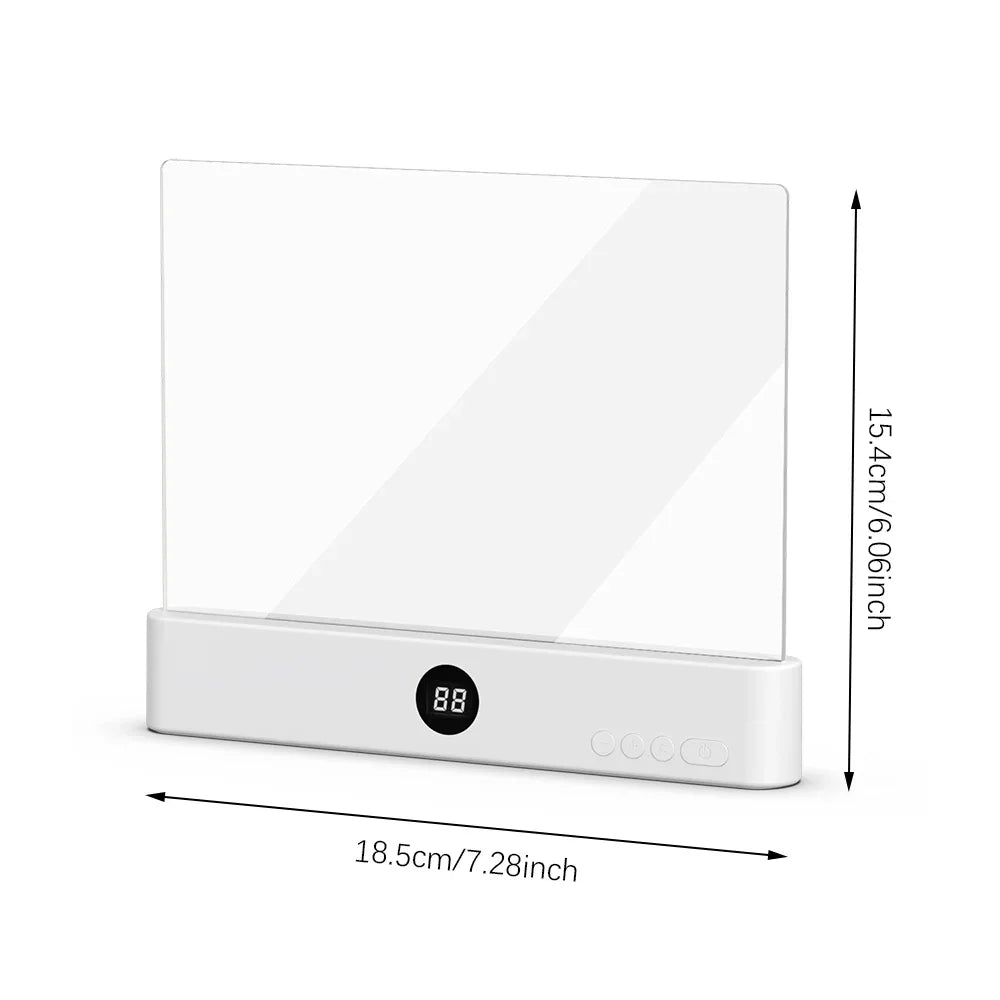 Book Light, Led Lights, Rechargeable LED Flat Book Lights，3 Colors & Timer, Dimmable Panel Plate Book Lamp